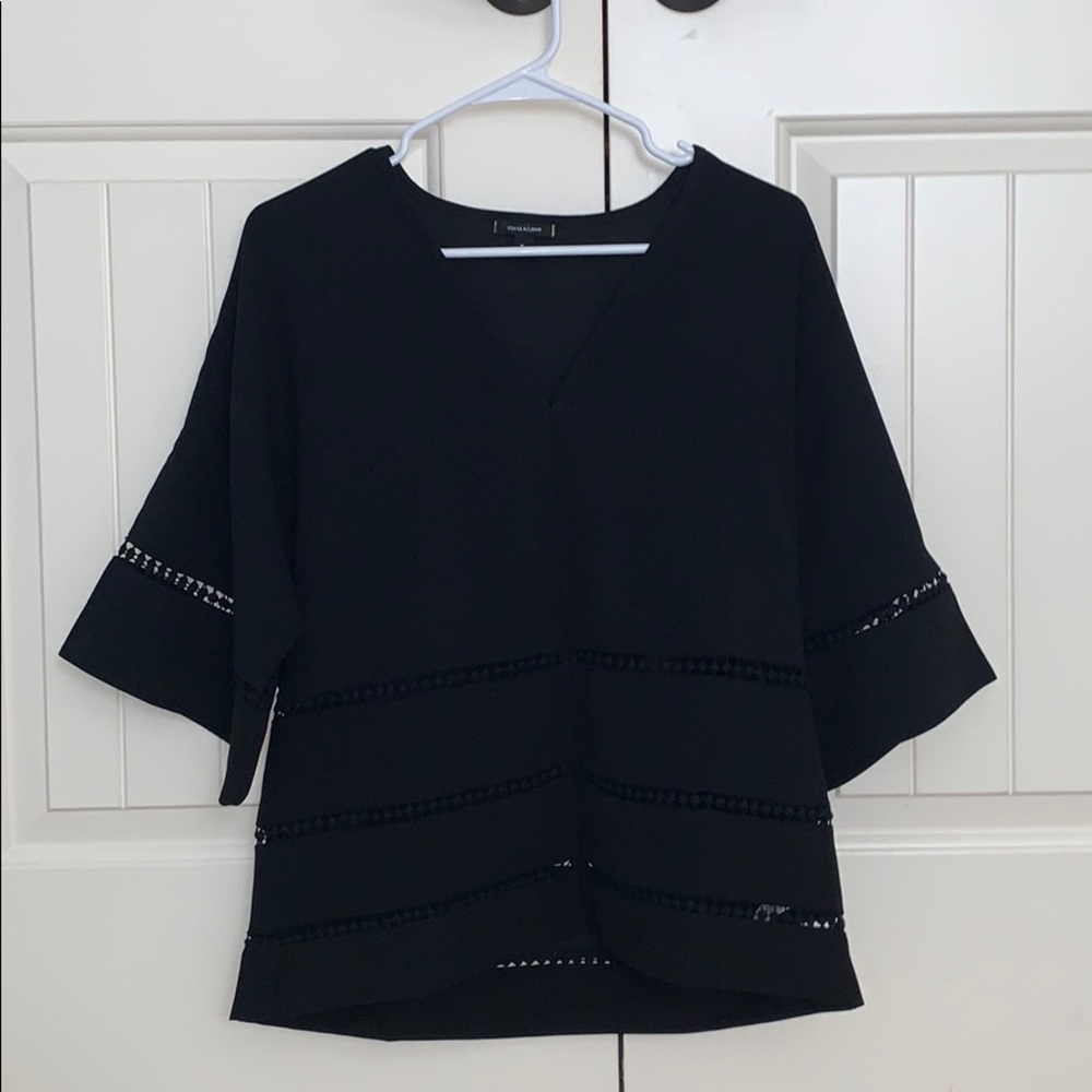 Stella and Dot black blouse